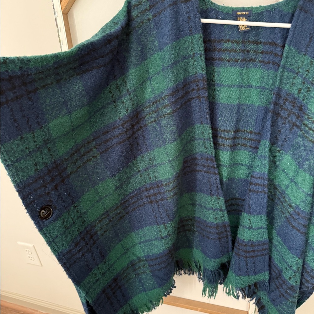Forever 21 Blue and Green Textured Knit